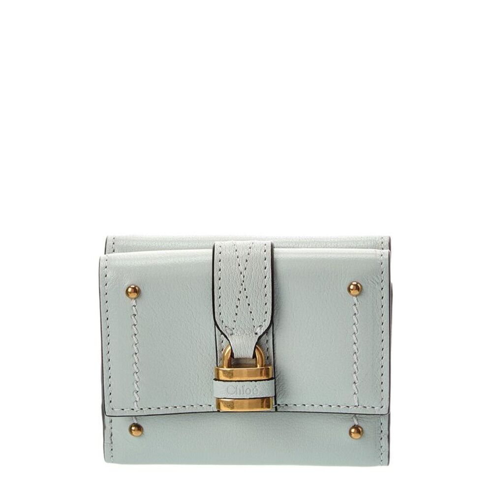 Chloé Paddington Leather Continental Wallet, Blue